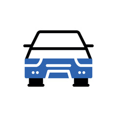 Illustration of car front view vector illustration for automobile industry transport service auto repair shop and car rental 100 vector