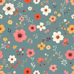Seamless pattern flowers