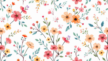 Seamless pattern flowers