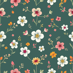 Seamless pattern flowers