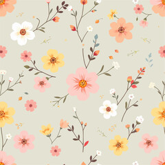 Seamless pattern flowers