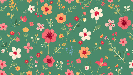 Seamless pattern flowers