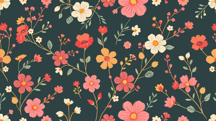 Seamless pattern flowers