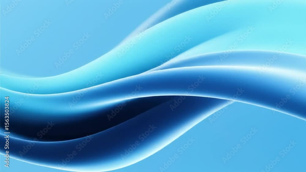 Fototapete blue gradients dominate the smooth abstract waves, creating a suitable atmosphere for futuristic mot