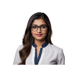 Confident Young Woman with Glasses - Professional Portrait