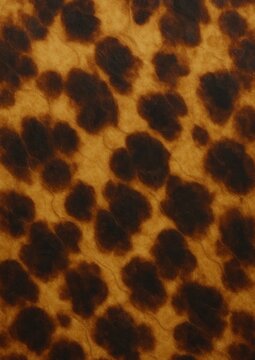 Realistic leopard print texture.