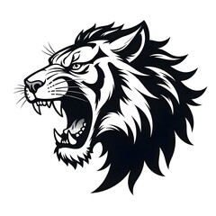 Fototapeta premium illustration vector tiger head mascot loggo