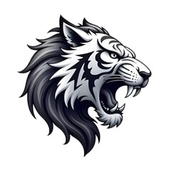 Fototapeta premium illustration vector tiger head mascot loggo