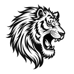 Obraz premium illustration vector tiger head mascot loggo