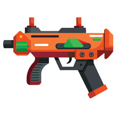 blaster weapon isolated on white background