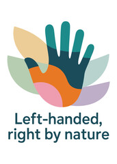 Obraz premium Minimalist Left Hander's Day Quote T-Shirt Design