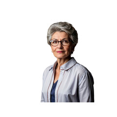Confident Senior Woman with Glasses, Portrait