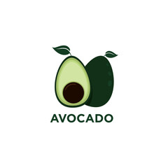Avocado fresh fruit illustration design