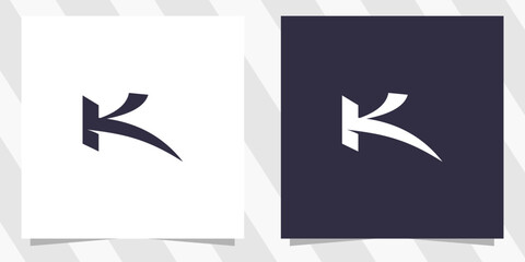 letter k logo design vector