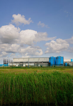 Modern data center exterior in the Netherlands