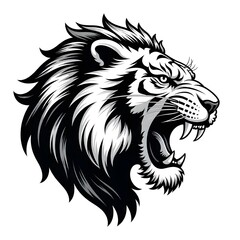 Obraz premium illustration vector tiger head mascot loggo