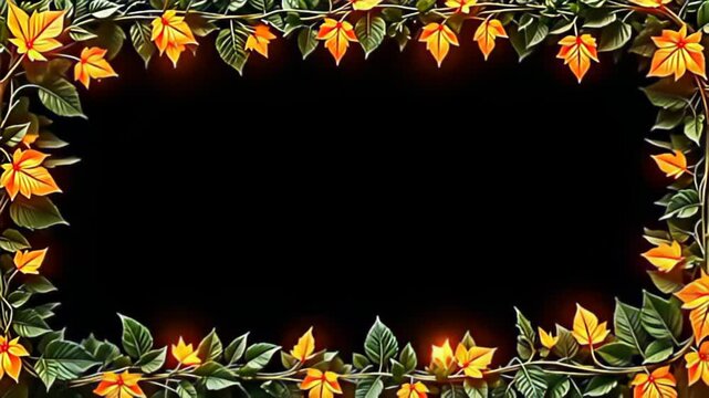 reechoing nature's beauty, an natural riff march shot knitted with radiant vine unfurl framing an disjunct bootleg backdrop, adenine radiant orangeness and ornate viridity wave fluidly,