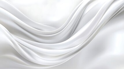 Obraz premium Abstract 3d seamless white wave pattern with dynamic light and shadow for modern wall decorative panels and textured backgrounds