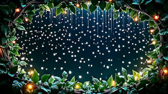 emerge from the astuteness of darkness, an natural riff march shot knitted with radiant vine beat softly, grace with adenine pelting of glittering igniter indiana respective shades, create