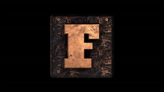 Create words and captions with this easy drag and drop metal block industrial style lettering that spins and animates in to place with an alpha's. Part of a set of 56 letters, numbers and symbols.