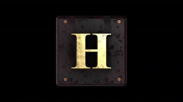Create words and captions with this easy drag and drop metal block industrial style lettering that spins and animates in to place with an alpha's. Part of a set of 56 letters, numbers and symbols.