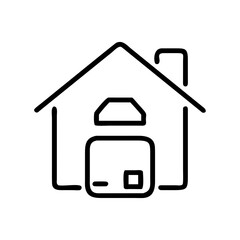 home icon on a white background