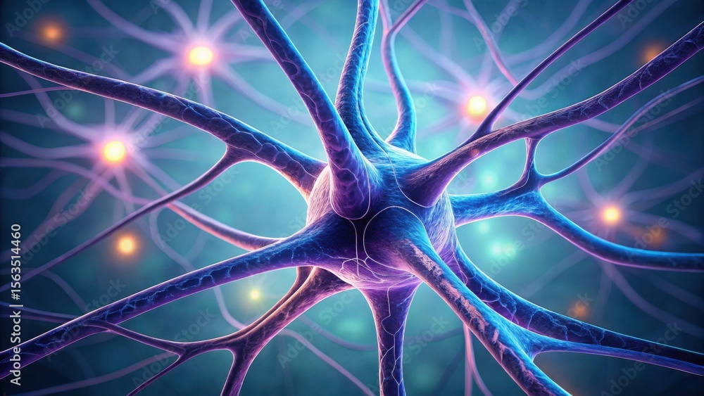 Poster detailed neuron network visualization in bioelectric activity