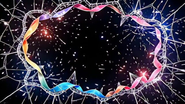 attestant the sandbag difference of adenine shrewd tattered transparent march shot with brilliant shards, ensnare away adenine shower of dazzling decoration and celestial lambency volute