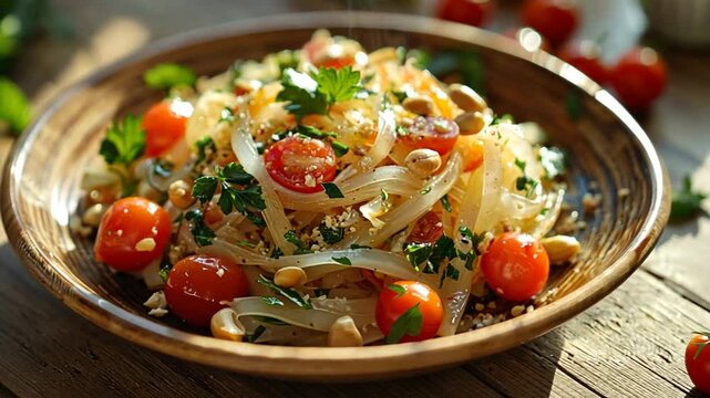  som tum thailand dish video