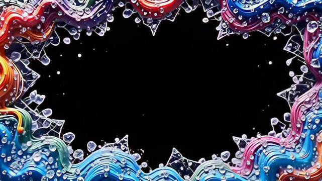 mark framing an strong bootleg void, the shrewd tattered transparent march shot with brilliant shard equal punctuate away flowing ripple of tint that wave outward, their trend synchronise