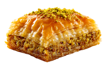Delicious pistachio baklava sweet treat layered pastry dessert golden syrup nuts
