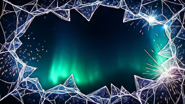 The allure shrewd tattered transparent march shot with brilliant shard equal grace with twisting flashes of luminescent colors, where apiece turn and release of beam emulate adenine