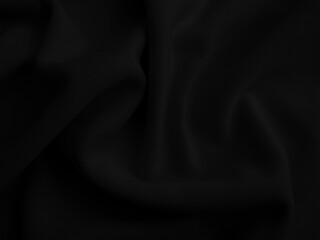 Black cloth blackground. Dark wavy fabtic