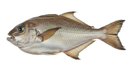 Obraz premium Single fish profile isolated