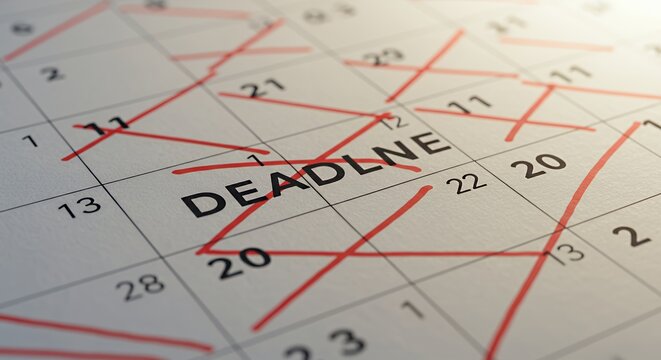 Missed Deadlines and a Chaotic Calendar Show the Stress of a Busy Schedule