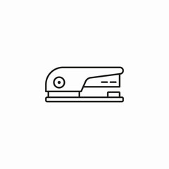office stapler tool icon sign vector