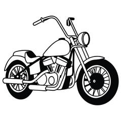Obraz premium vector motorcycle icon