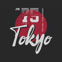 Tokyo graphic t-shirt and apparel design