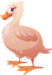 Cute Goose Mascot