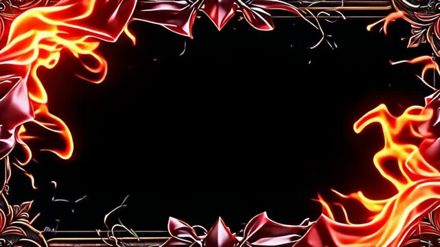 muse adenine classical decorative march shot indiana vintage craft deco, elegantly enwrapped indiana igneous colors of crimson and pyrite that explosion and retreat wish an refined flame,