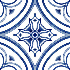 Hand drawing Illustration of Mediterranean Seamless Patterns No. 7