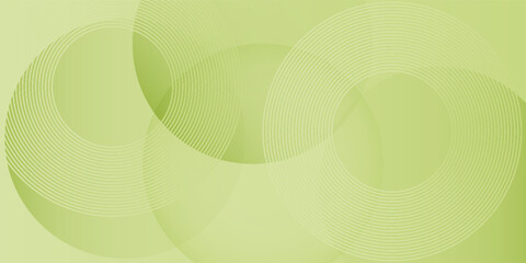 Abstract green background with overlapping transparent circles and subtle gradient pattern, minimal and modern design. vector Eps 10