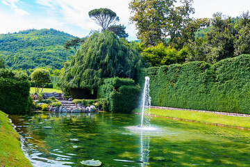 Martinengo s Pond - The Red Fishery Villa Barbarigo Valsanzibio Padua Galzignano Terme.