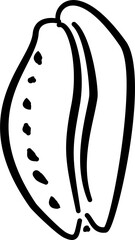 Cowrie shell sketch for tribal packaging coastal branding eco-friendly decor