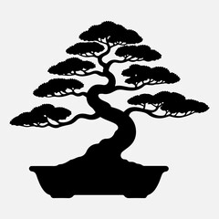 Bonsai Tree Silhouette 