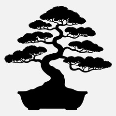 Bonsai Tree Silhouette 