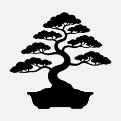 Bonsai Tree Silhouette 
