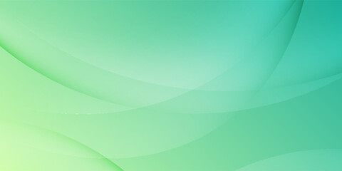 Abstract green gradient background with smooth curved shapes and soft lighting, modern and minimal design, ideal for presentations, websites, or digital projects. vector illustration