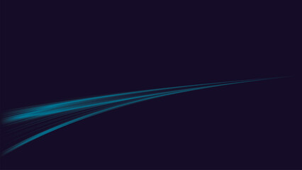 Abstract blue light dynamic speed motion on purple background graphic illustration have blank space.