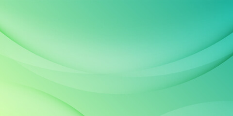 Abstract green gradient background with smooth curved shapes and soft lighting, modern and minimal design, ideal for presentations, websites, or digital projects. vector Eps 10